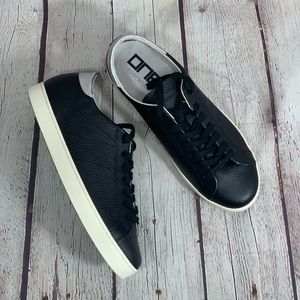 ONE Footwear Unisex Black Leather Sari Low Calf